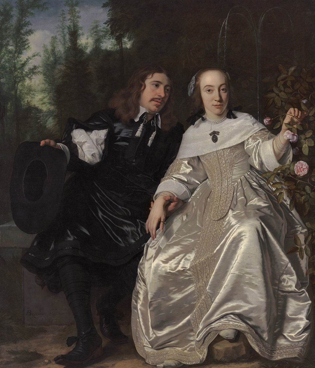 Abraham del Court and his wife Maria de Kaersgieter by Bartolomeus van der Helst