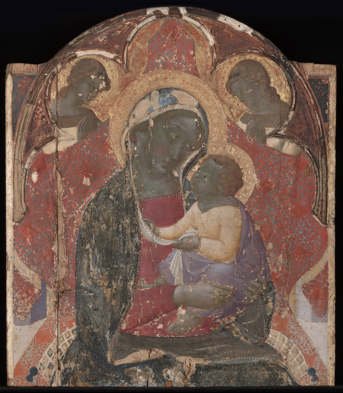 Virgin and Child Enthroned with Two Angels by Bartolommeo Bulgarini