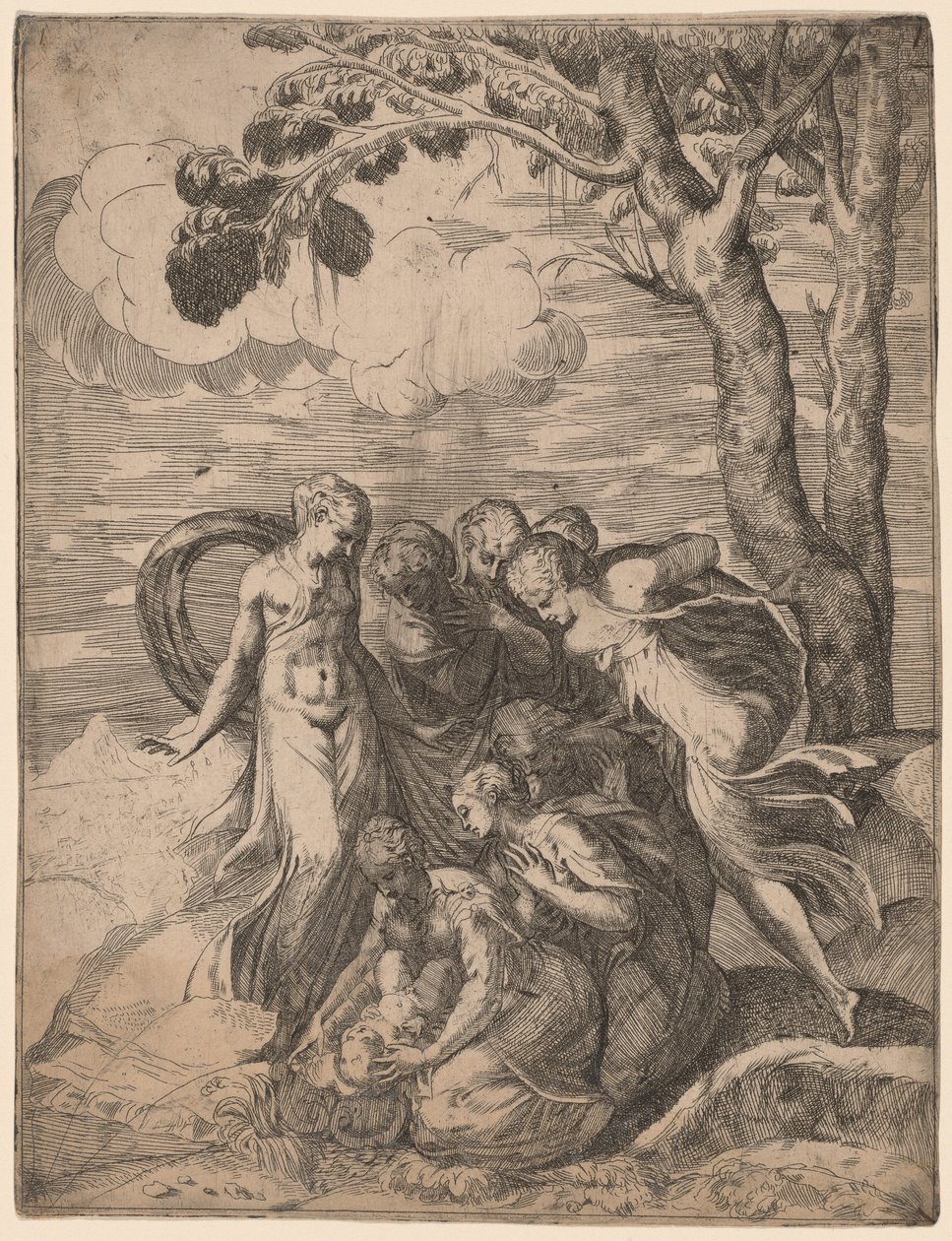 The Finding of Moses by Battista Angolo del Moro