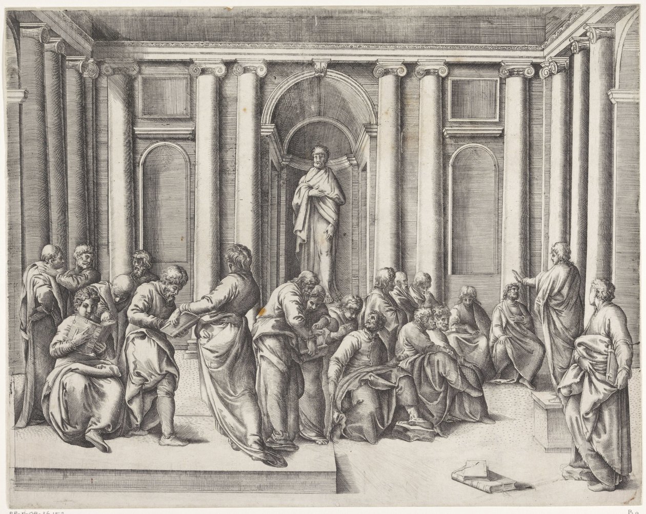 Christ Among the Scribes in the Temple by Battista Franco