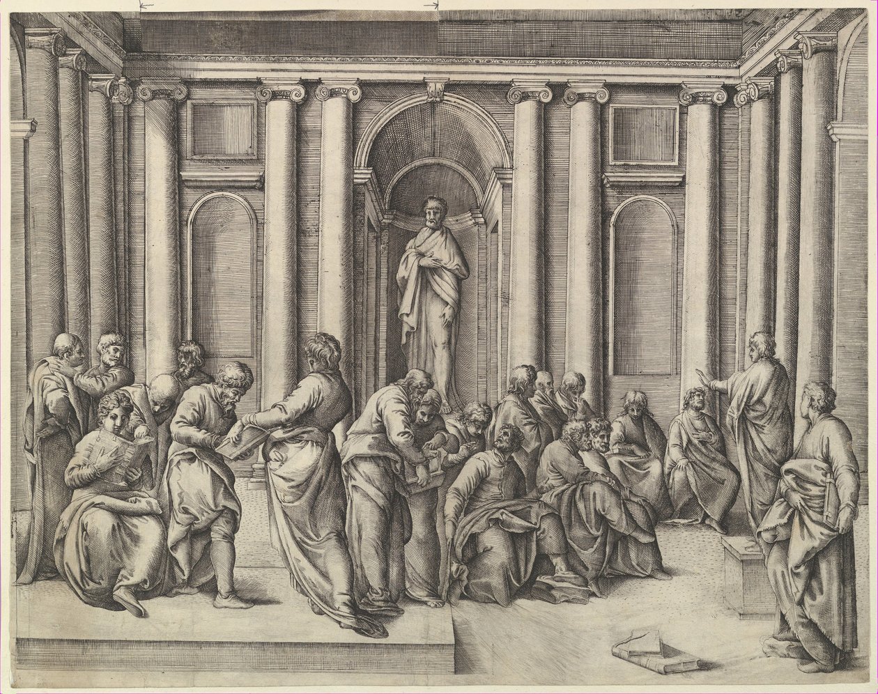 Christ among the Doctors by Battista Franco Veneziano