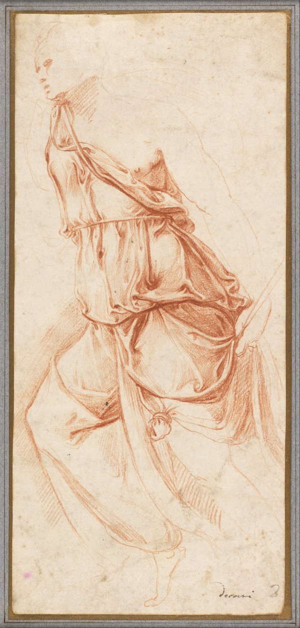 Drapery Study for the Angel of the Annunciation by Battista Franco Veneziano
