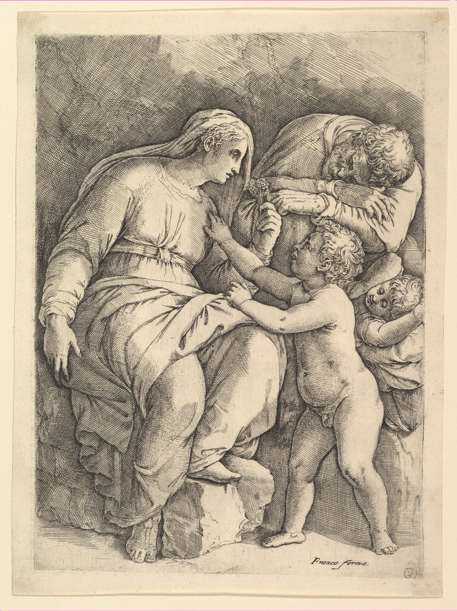 The Holy Family by Battista Franco Veneziano