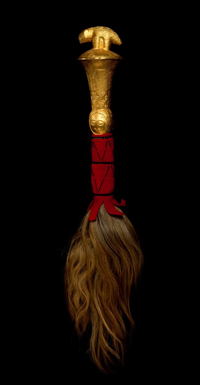 Fly whisk, Akan, Ivory Coast by Baule Culture Baule Culture