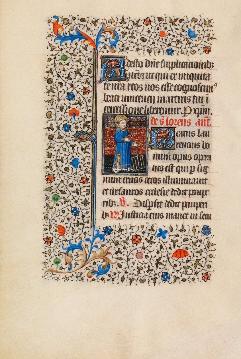 Saint Lawrence with a Gridiron by Bedford Master