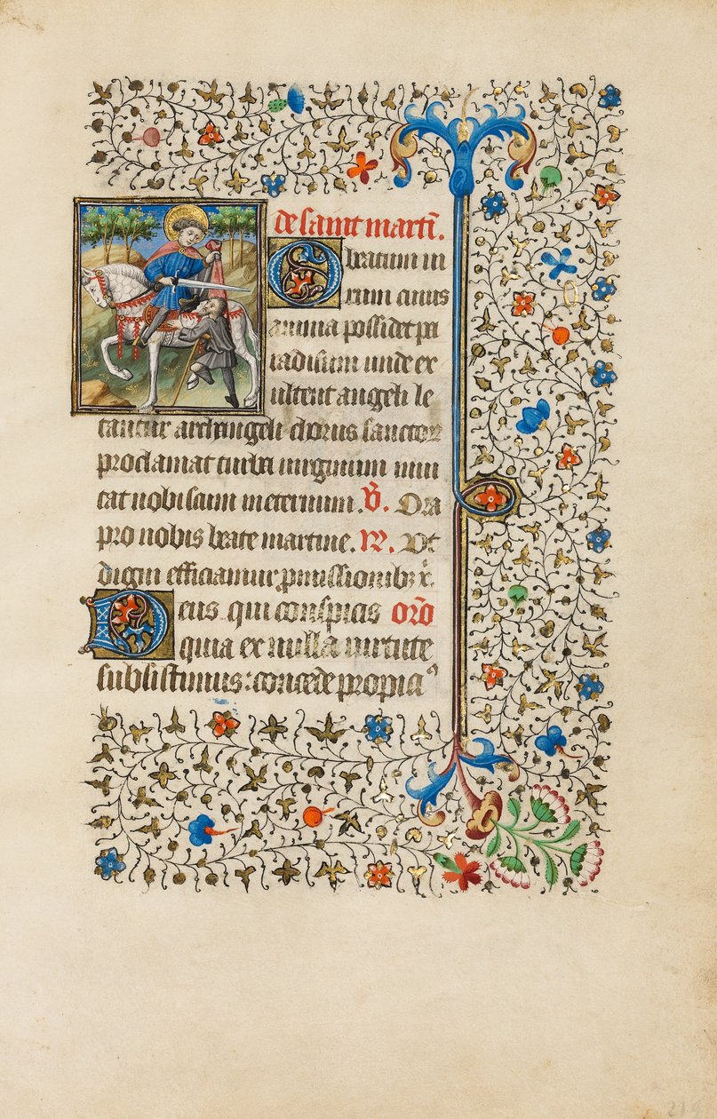 Saint Martin Dividing his Cloak by Bedford Master