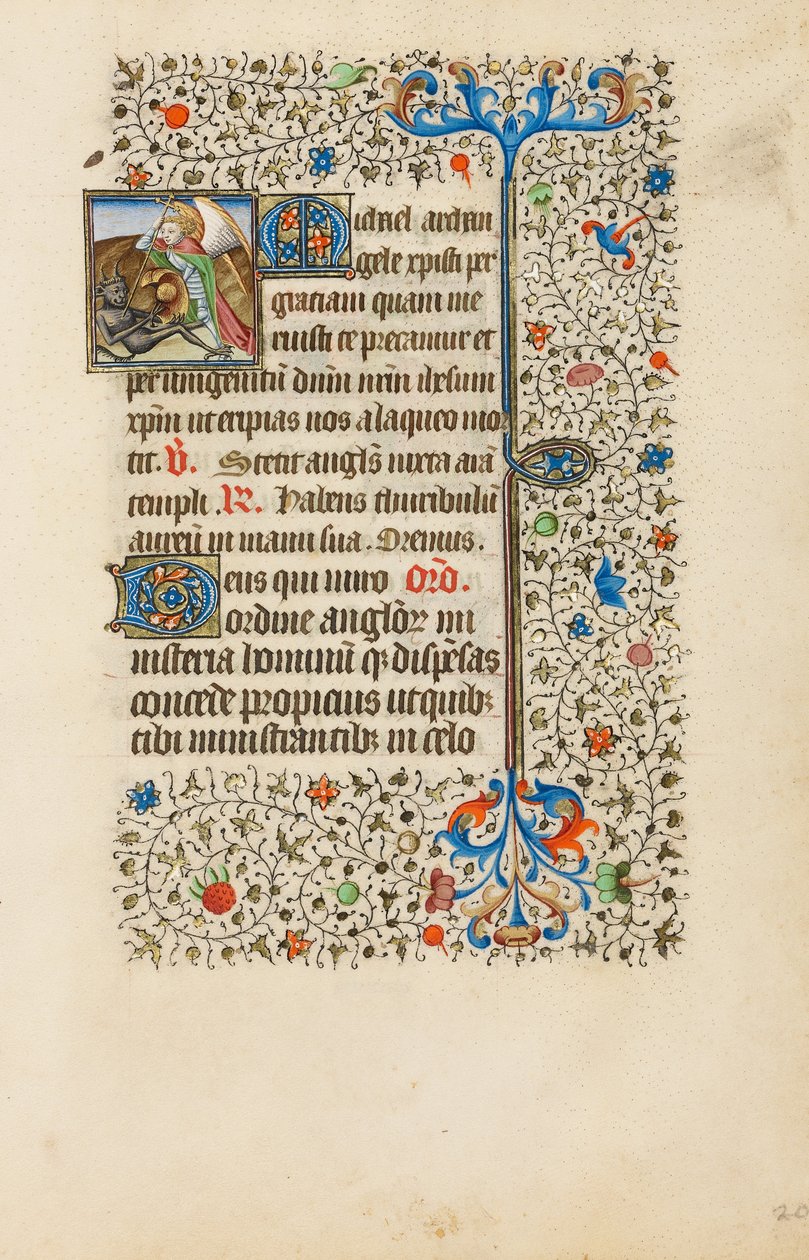 Saint Michael Battling the Devil by Bedford Master
