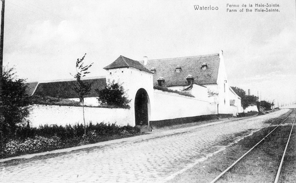 The Farm of La Haye-Sainte, on the Road from Charleroi to Brussels and an Important Strategic Site for Wellington During the Battle of Waterloo, Commemorative Postcard, c.1912 by Belgian Photographer