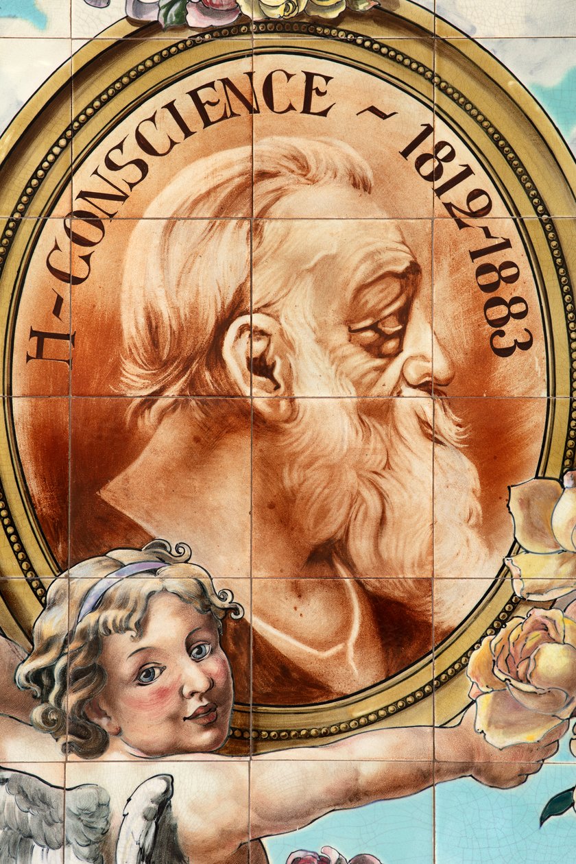 Bar Interior, Ceramic Panel, Helman Ceramiques Bruxelles by Belgian School
