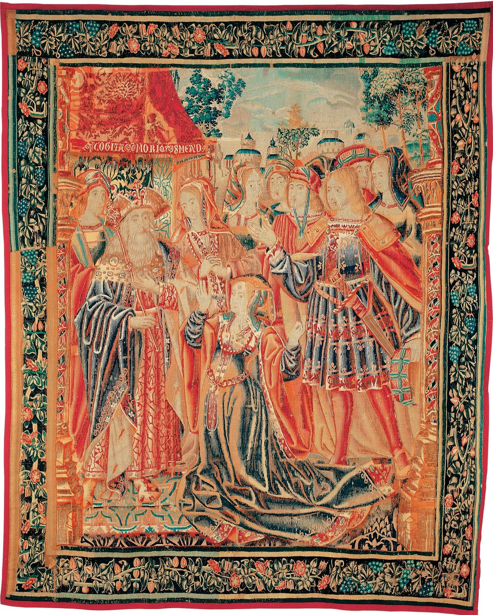 Trojan War: Cassandra Seeking Forgiveness from Paris Intervenes with Her Father Priam, King of Troy by Belgian School