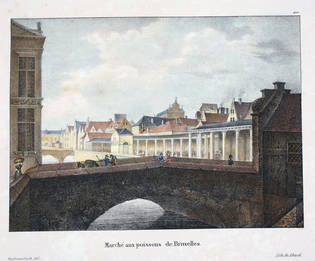 Marche aux Poissons de Bruxelles by Belgian School