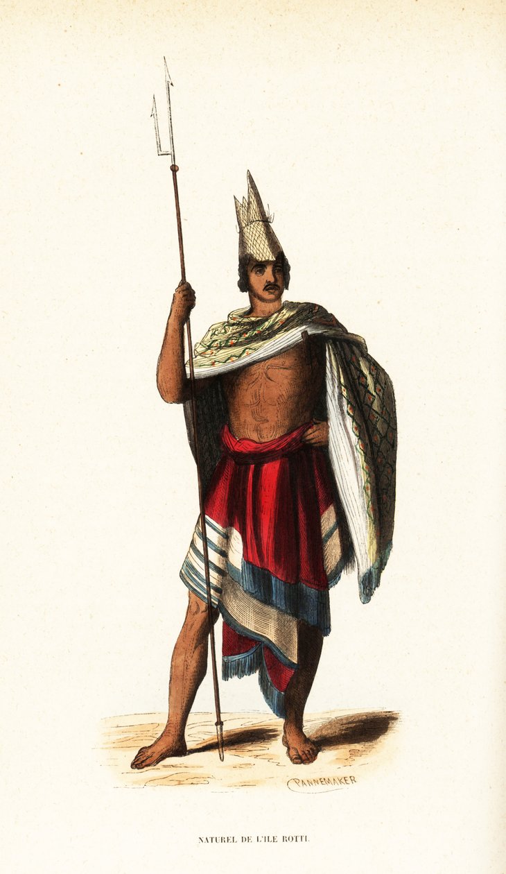 Native of Rote Island, East Nusa Tenggara, Indonesia by Belgian School