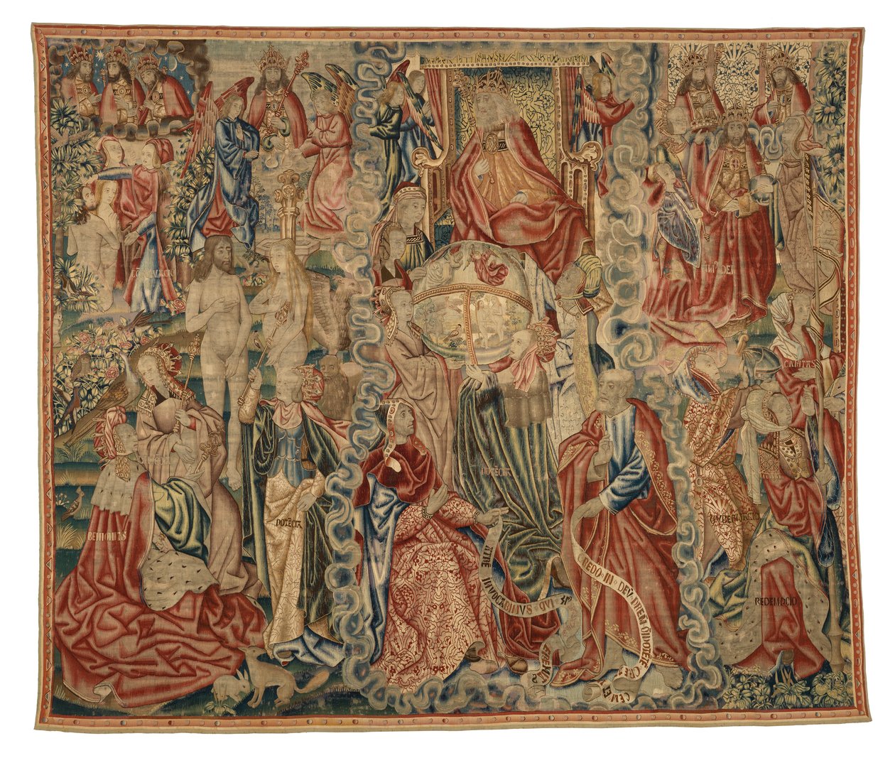 Tapestry, part of a Credo tapestry depicting The Creation of the World