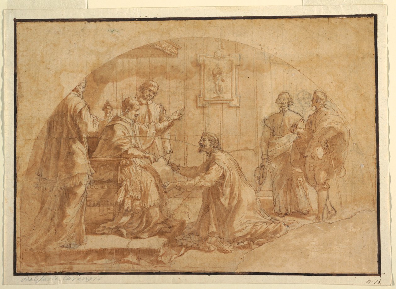 Pope Receiving Visitor, 1590–1646 by Belisario Corenzio