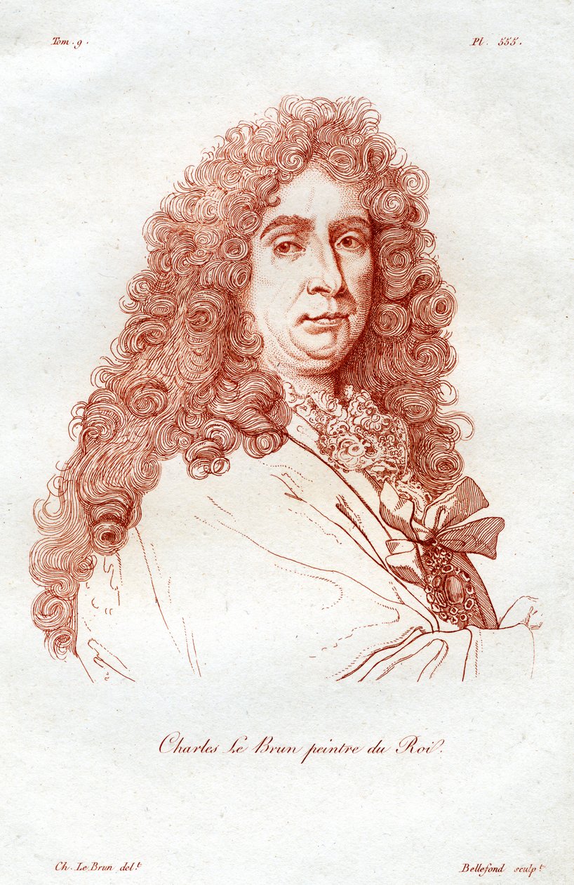 Charles le Brun, French Baroque era painter, 19th century by Bellefond