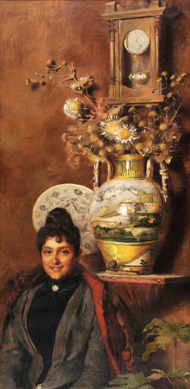 Vase with Flowers by Belmiro de Almeida