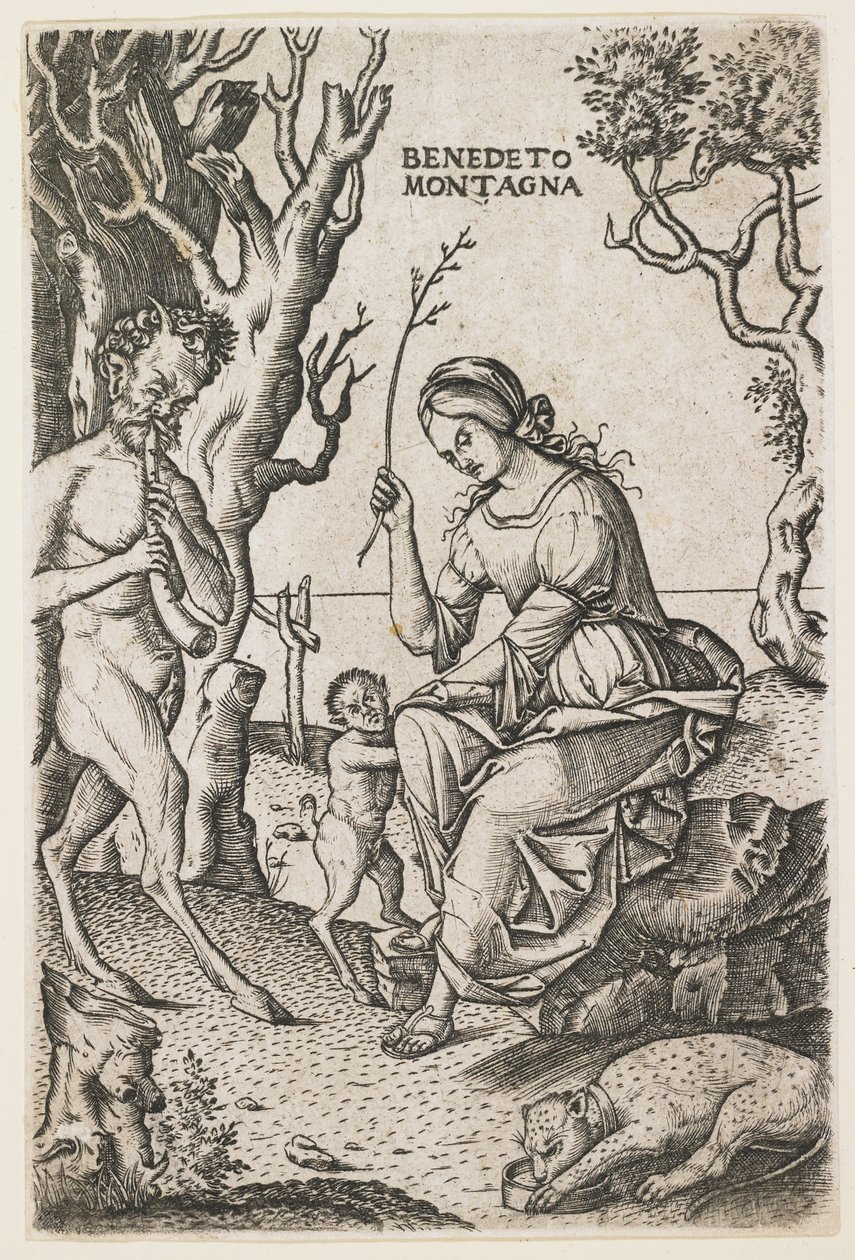 Satyrs Family, c. 1520 by Benedetto Montagna