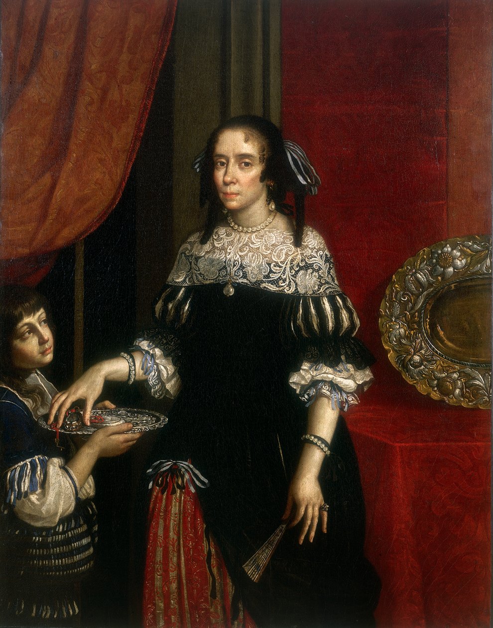 Portrait of Countess Gonzaga of Novellara by Benedetto and Cesare 1637-88 Gennari