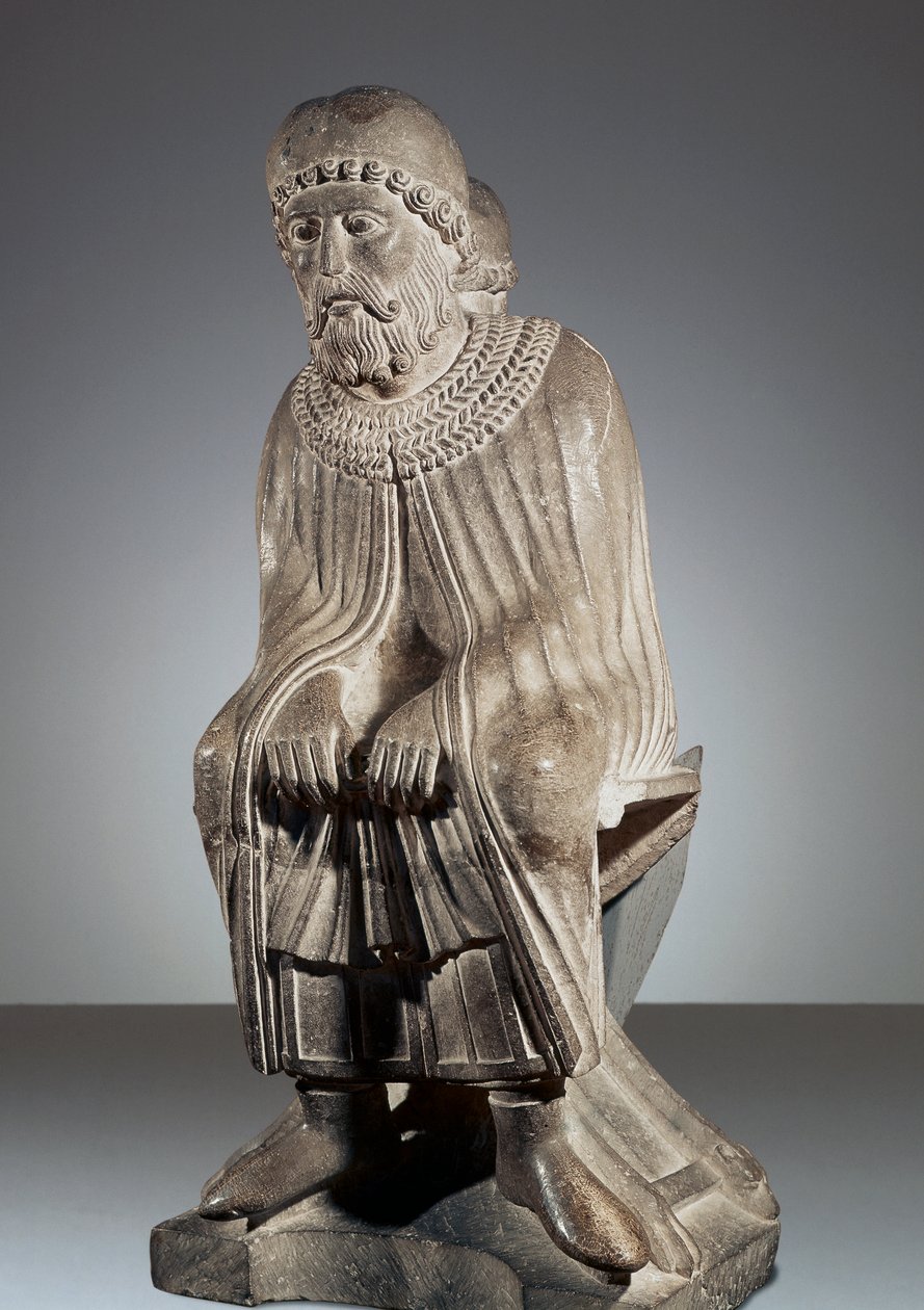 January, statue from Cycle of Months, Baptistery of Parma by Benedetto Antelami