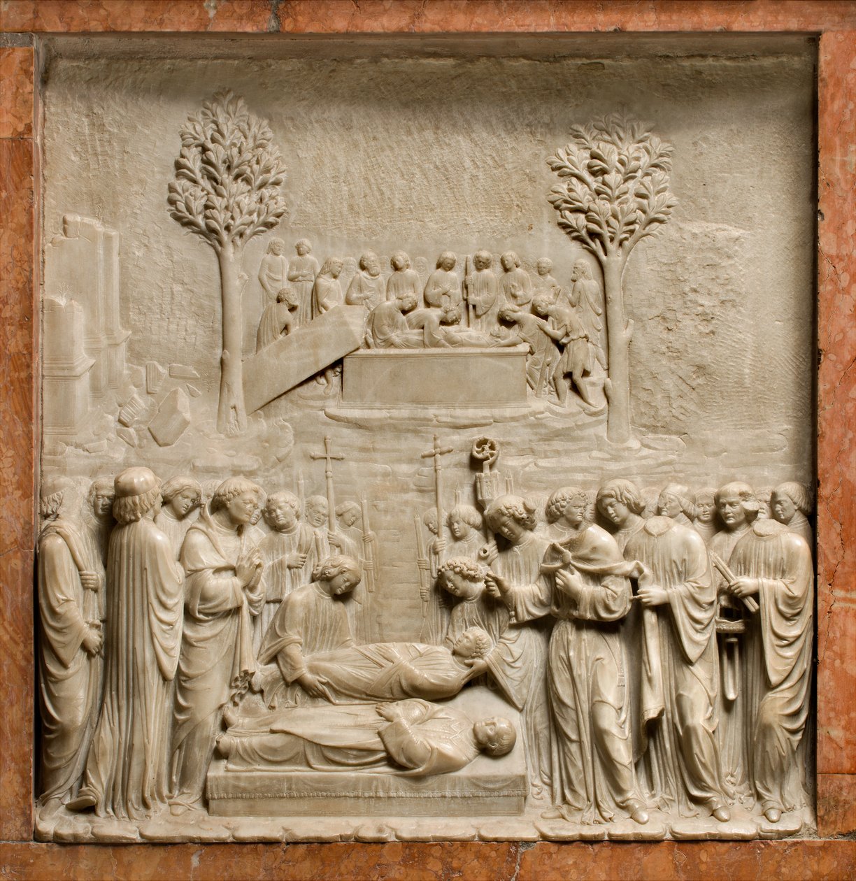 Crypt, Ark of Saints Marcellinus and Peter Exorcist, Burial of Saints Marcellinus and Peter by Benedetto Briosco