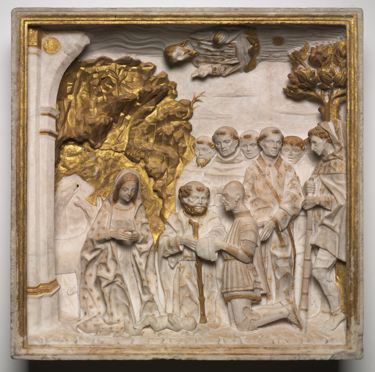 Pier Francesco Visconti, Court of Saliceto, Adoring the Christ Child, shortly after 1484 by Benedetto Briosco