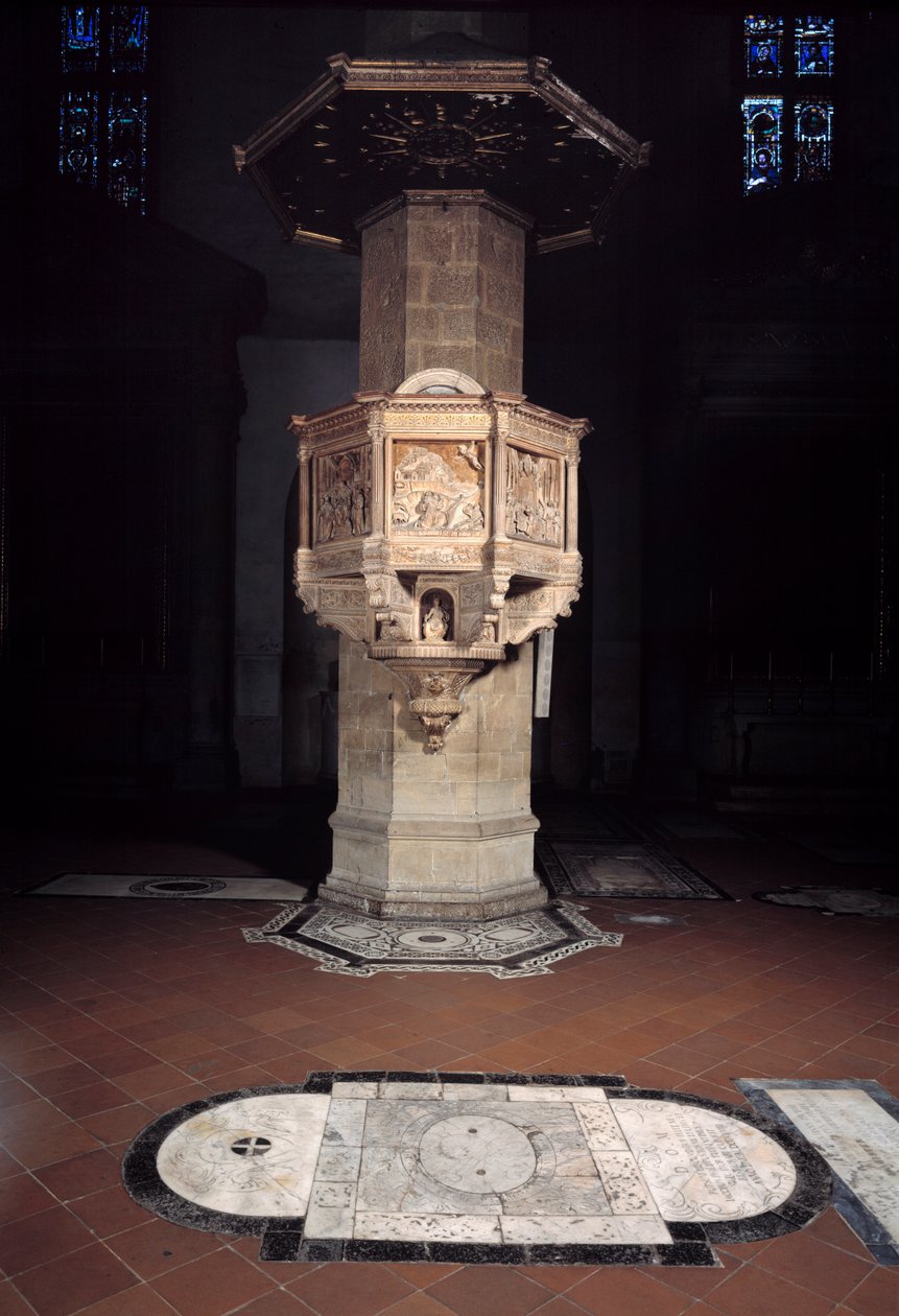 Marble Pulpit by Benedetto da Maiano