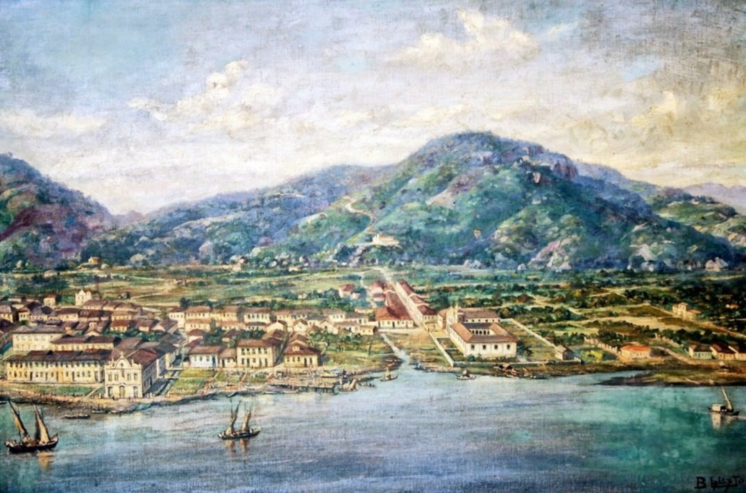 Santos in 1822 by Benedito Calixto