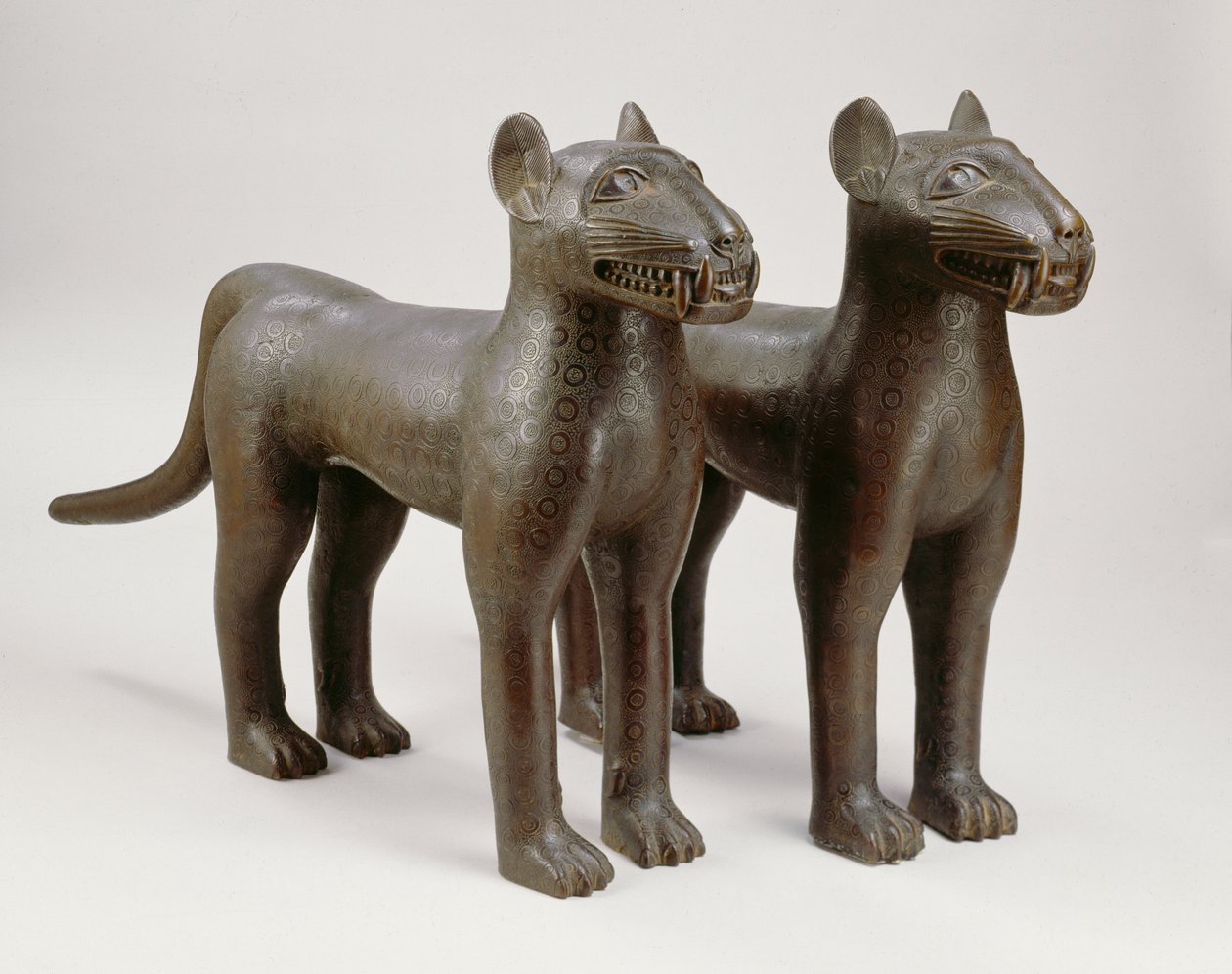 Pair of leopards by Benin