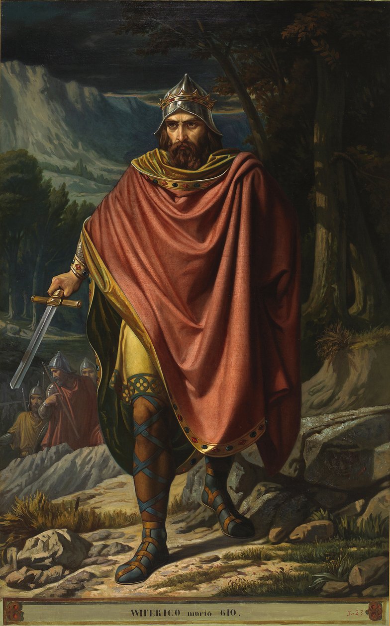 Portrait of King Witteric of Hispania by Benito Soriano Murillo