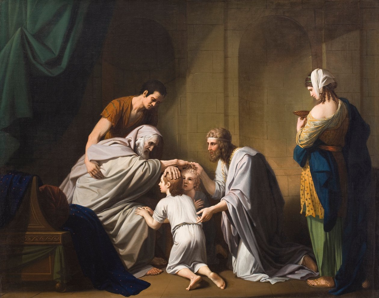 Jacob Blessing Ephraim and Manasseh, 1766-68 by Benjamin West