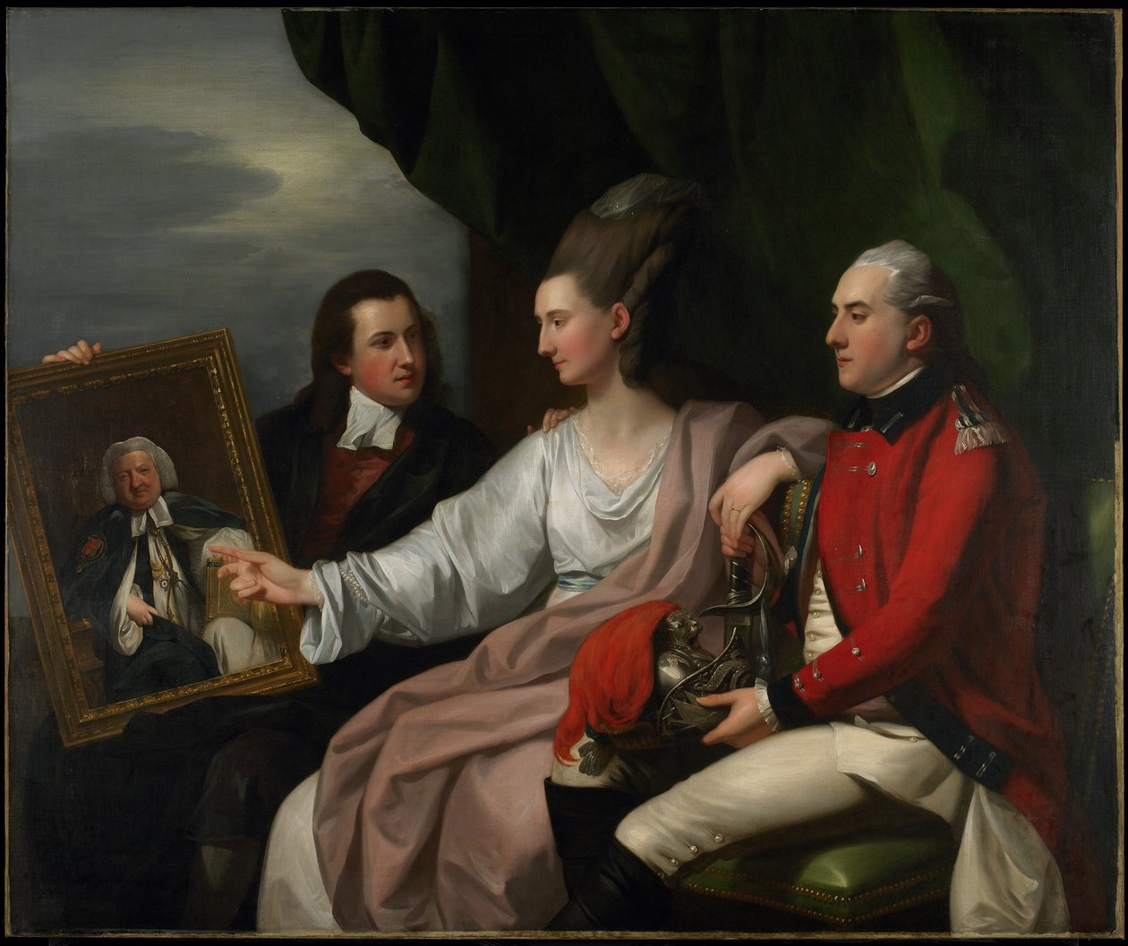 Portrait Group of the Drummond Family, Peter Auriol Drummond, Mary Bridget Milnes Drummond, and George William Drummond by Benjamin West