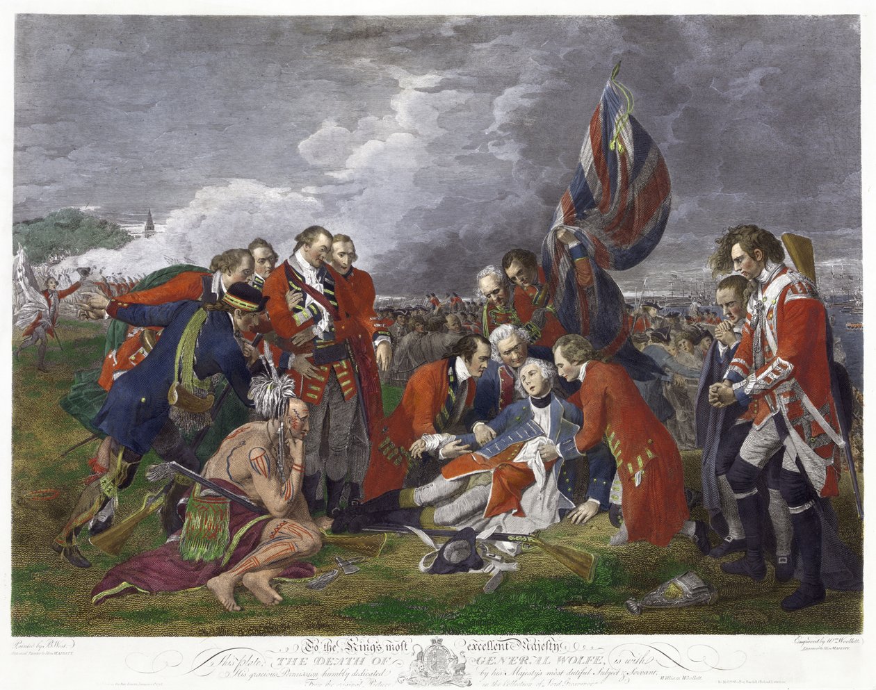 Death of General Wolfe, after painting by Benjamin West by Benjamin (after) West