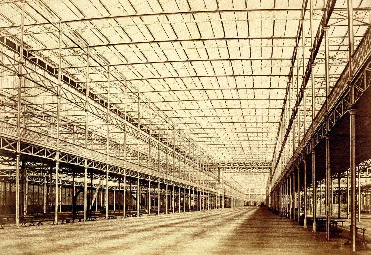 The Nave at Crystal Palace, Hyde Park, March 1852 by Benjamin Brecknell Turner