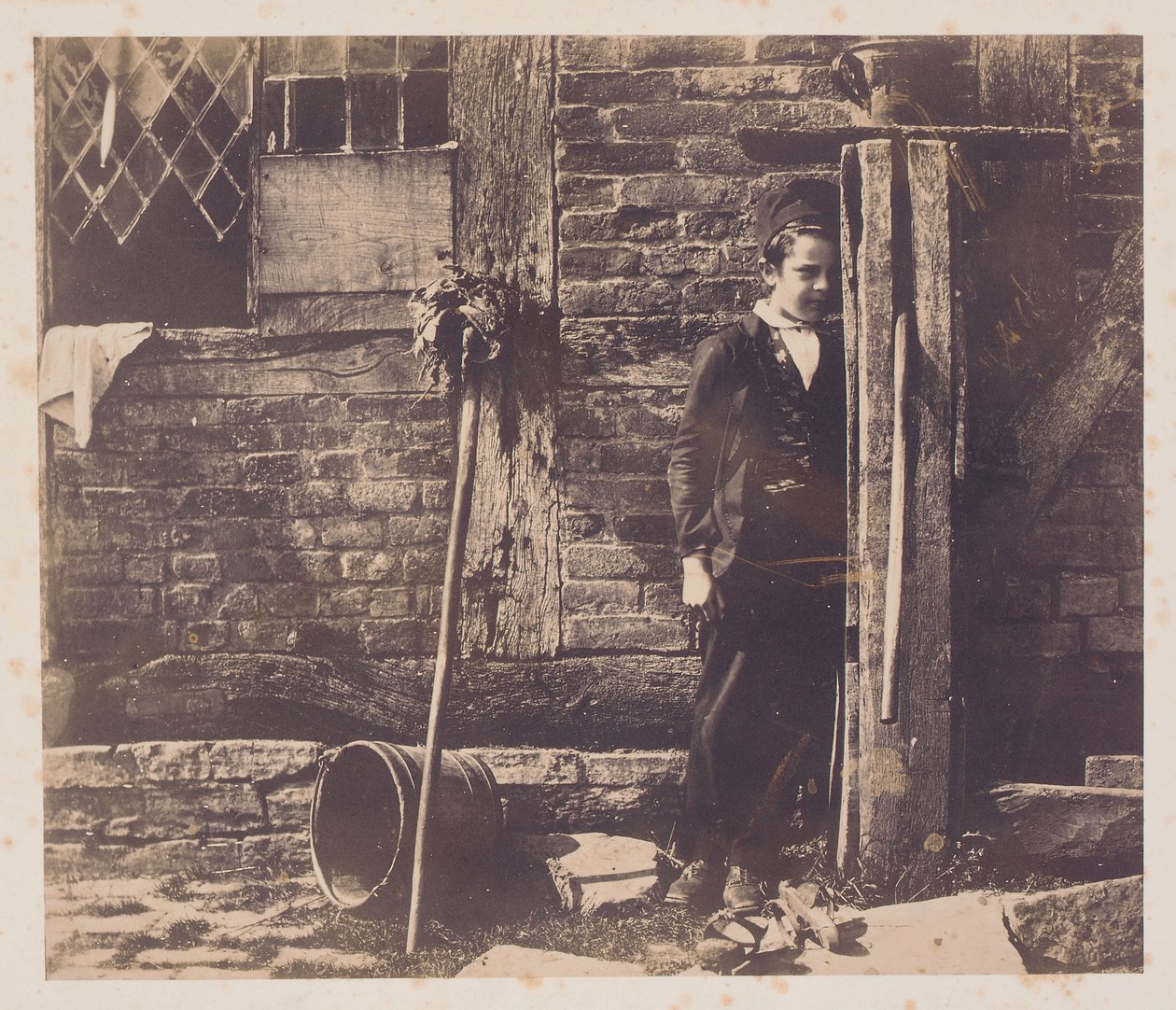 Walter Chamberlain Hiding Behind Bredicot Pump by Benjamin Brecknell Turner