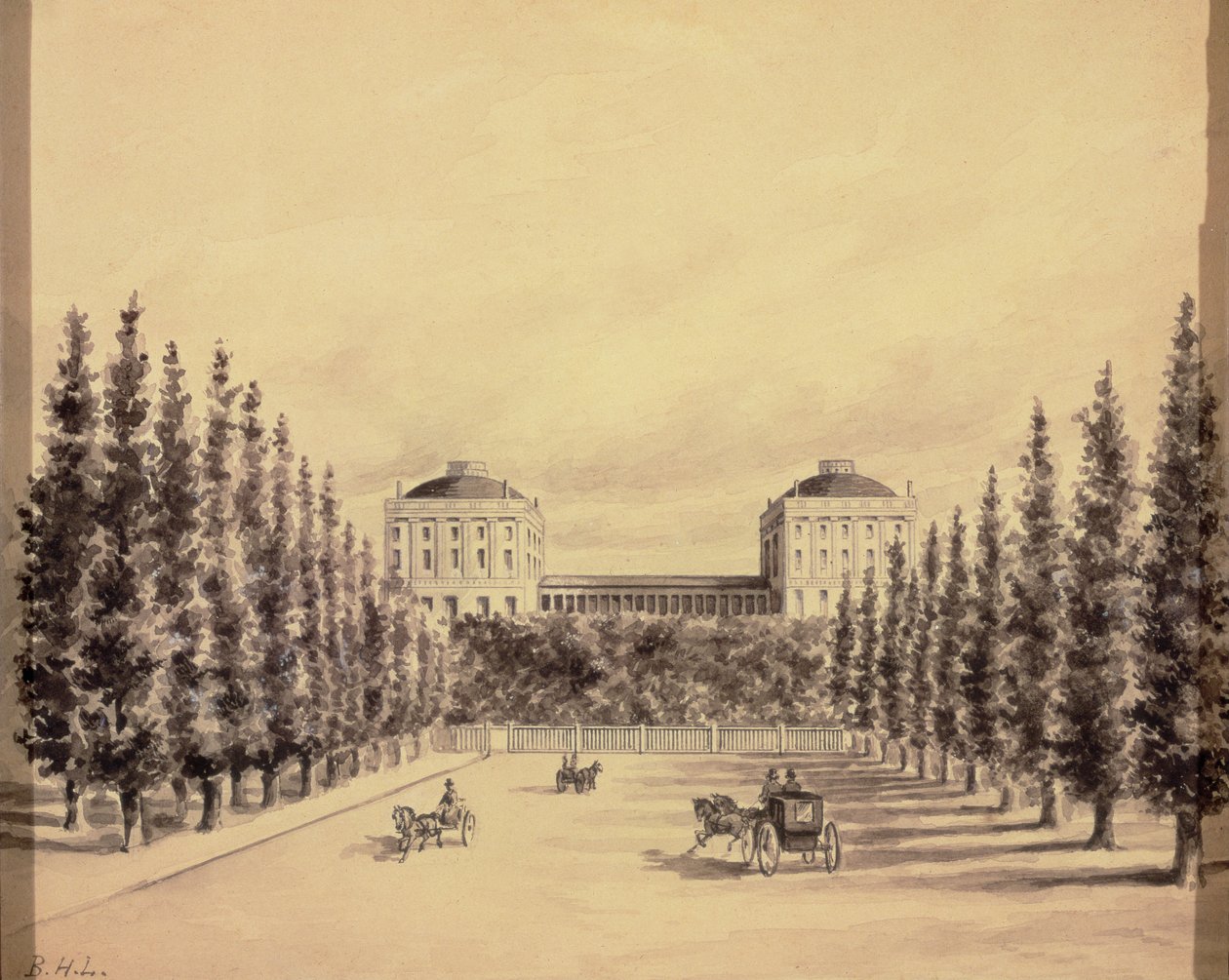 United States Capitol from Pennsylvania Avenue by Benjamin Henry Latrobe