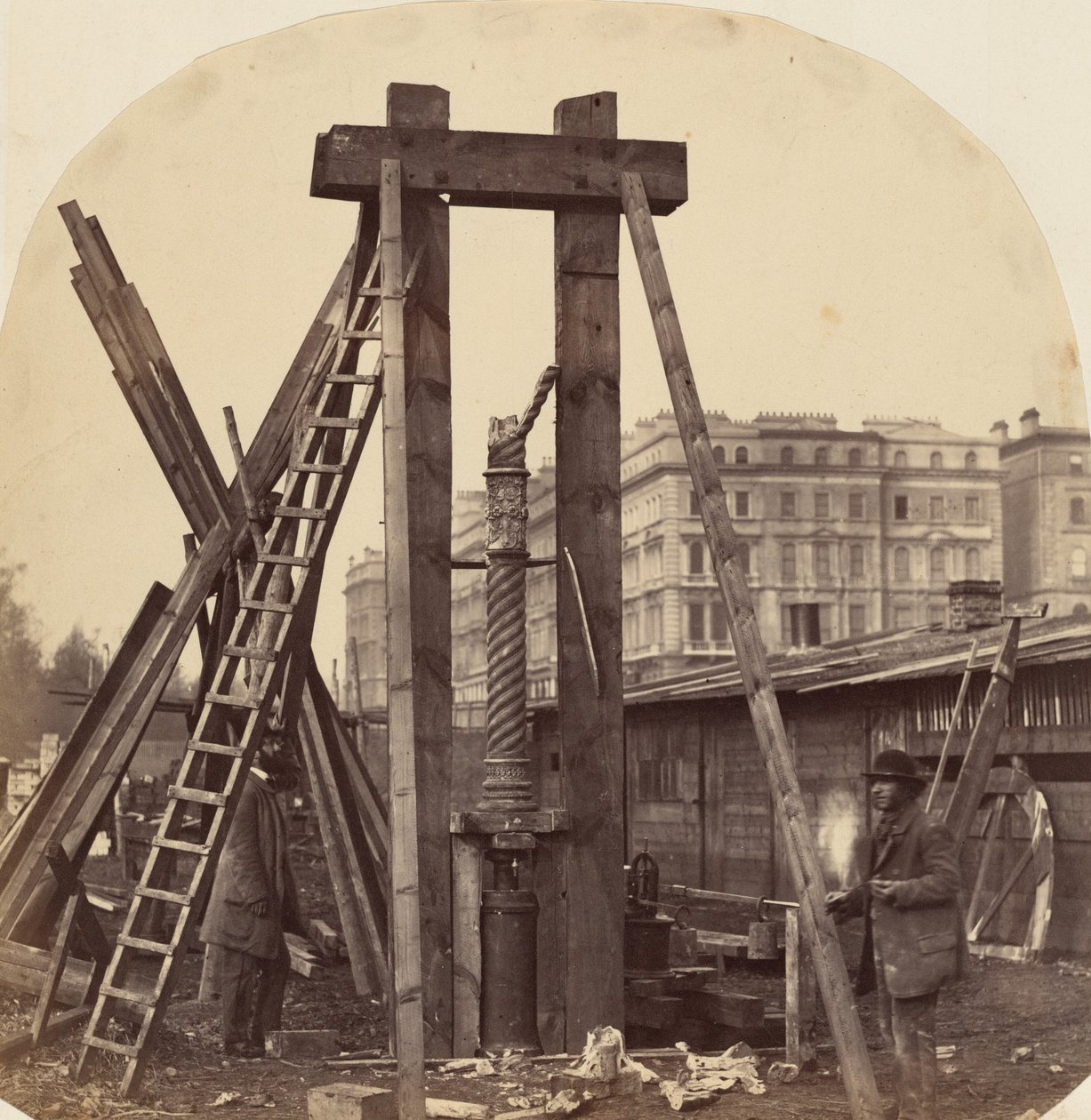 Construction of the 1862 International Exhibition at South Kensington by Benjamin L. Spackman