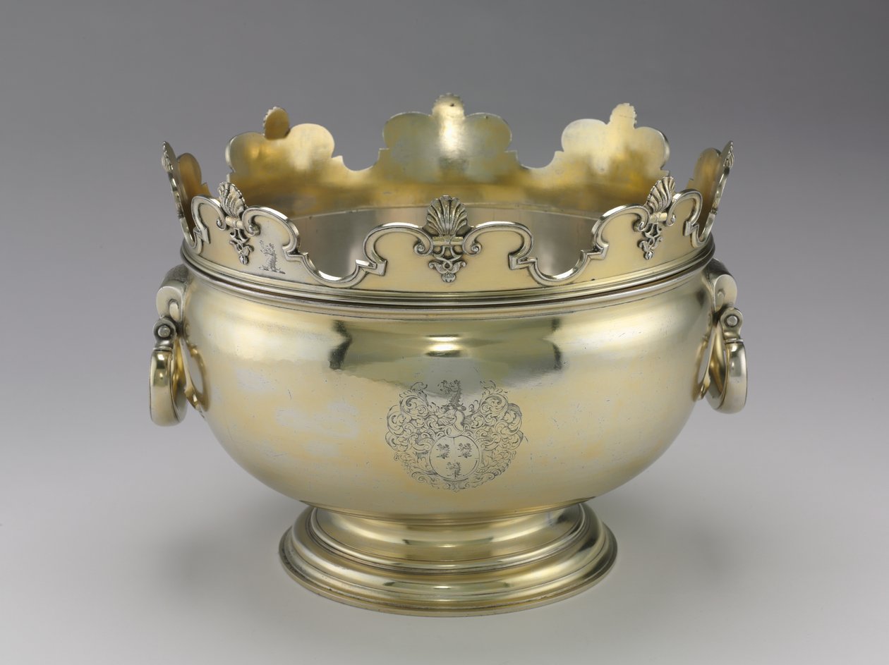 Monteith Punch Bowl, 1715-16 by Benjamin Pyne