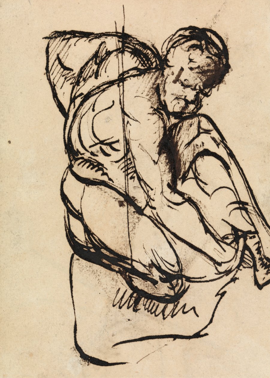 Figure Study of a Nude Male by Benjamin Robert Haydon