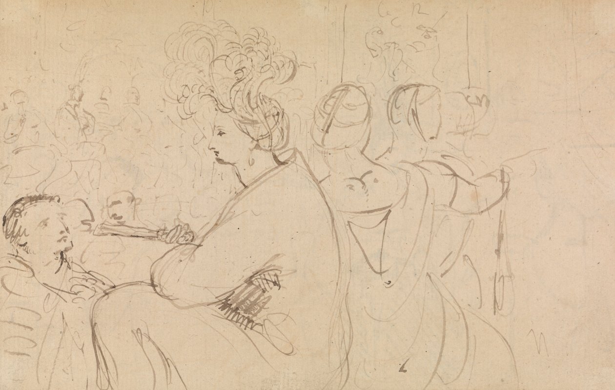 Study of Seated Figures by Benjamin Robert Haydon