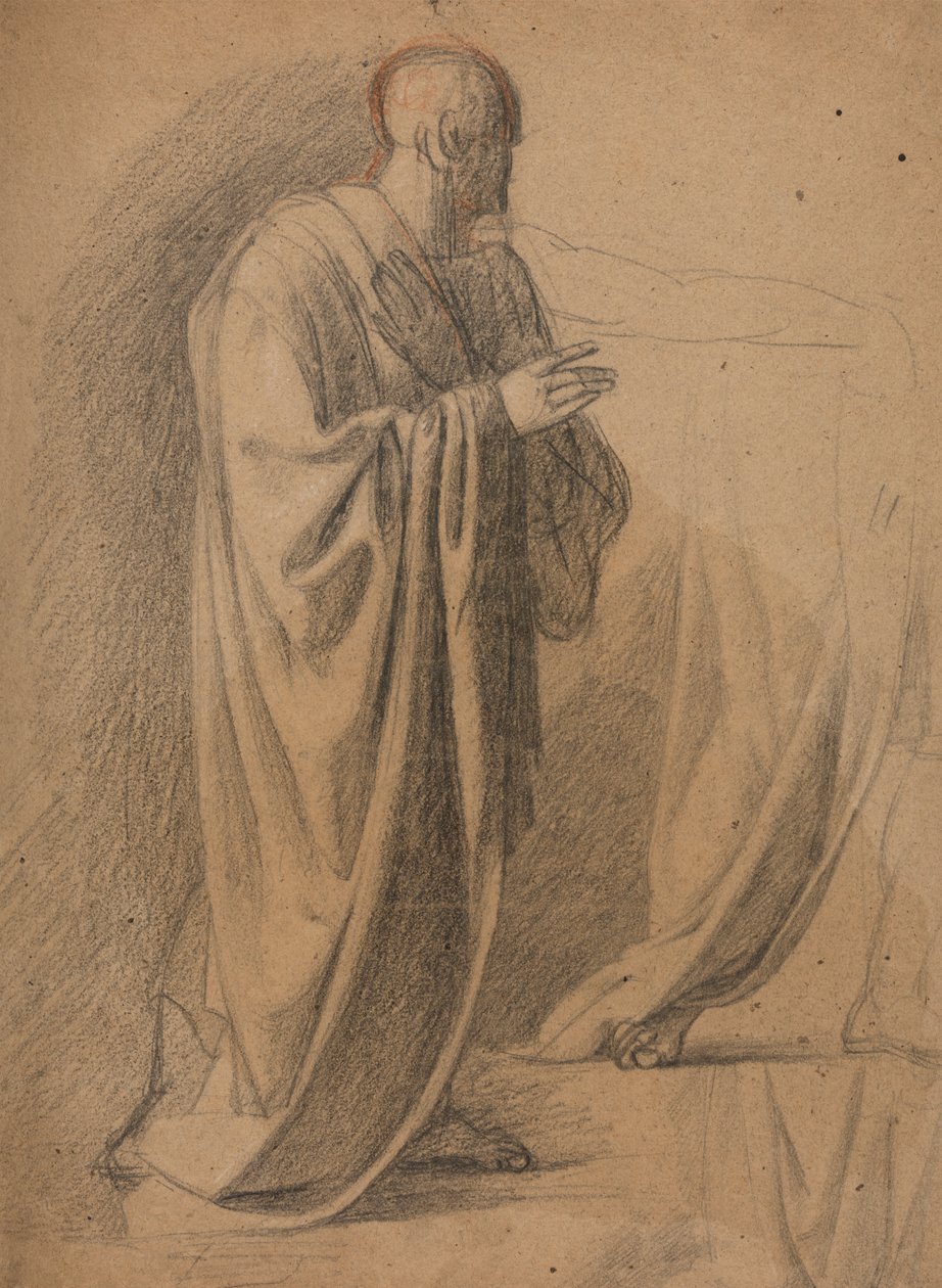 Study of a Man in a Long Robe by Benjamin Robert Haydon