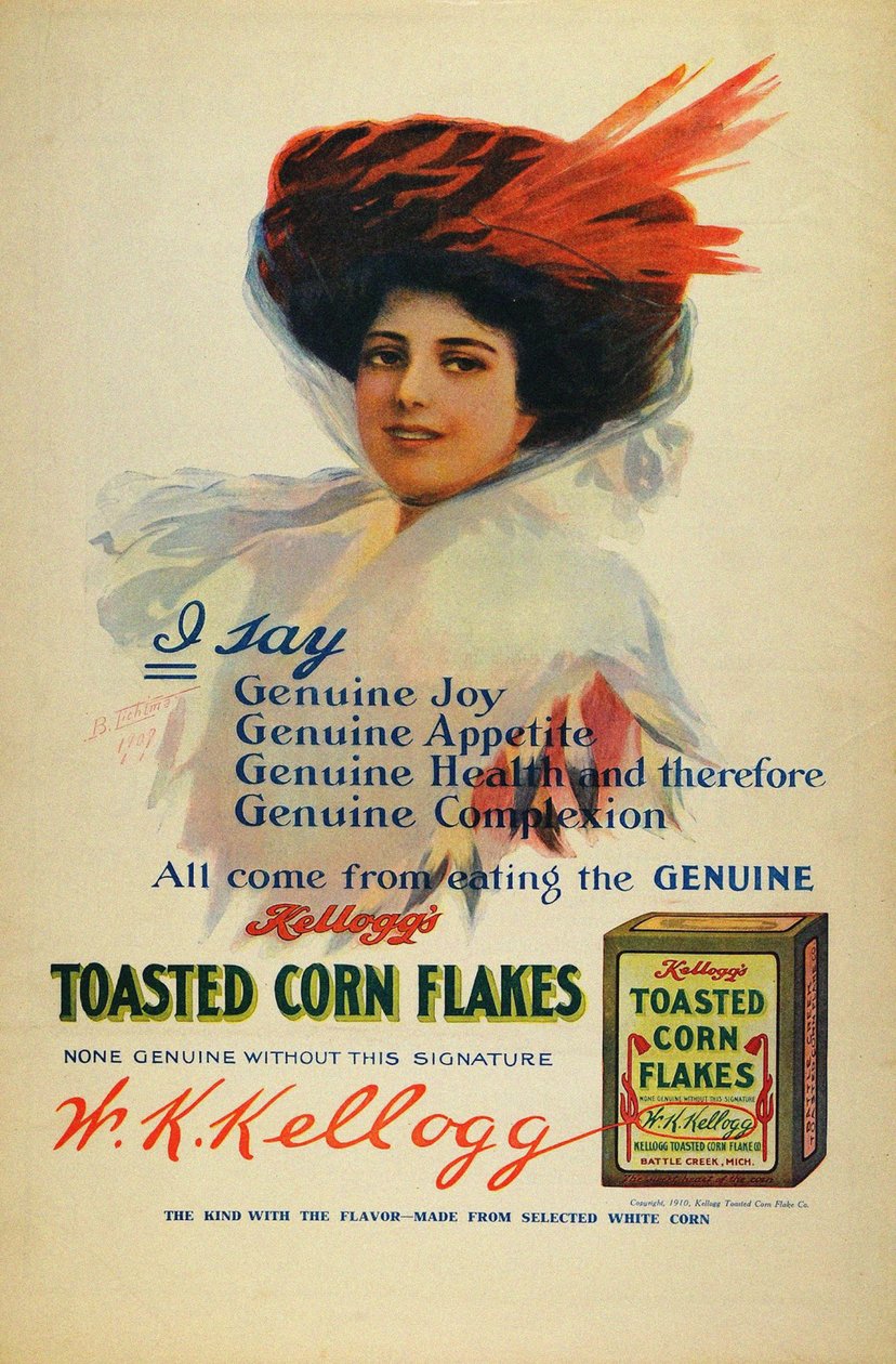 Poster for Kelloggs Cornflakes by Benjamin Tichtman