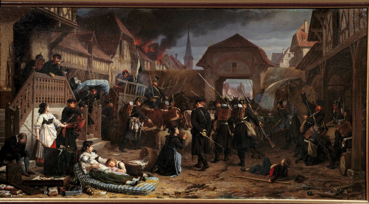 War of 1870: “The Requisitions at Reichshoffen” by Benjamin Ullmann
