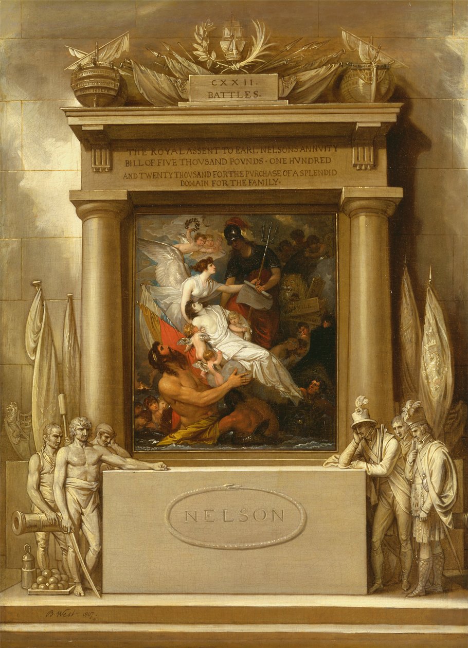The Apotheosis of Nelson, 1807 by Benjamin West