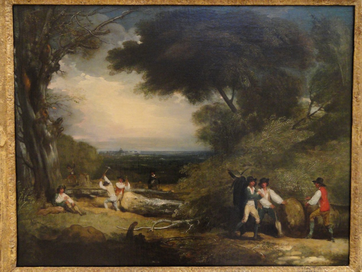 Woodcutters in Windsor Park by Benjamin West