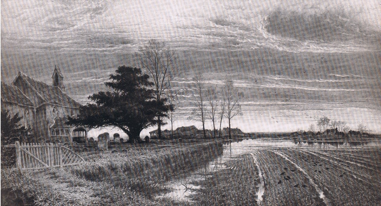 At eventide it shall be light, Bibbys Annual by Benjamin Williams (after) Leader