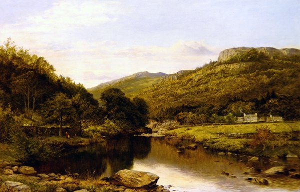 A Fine Afternoon in North Wales by Benjamin Williams Leader