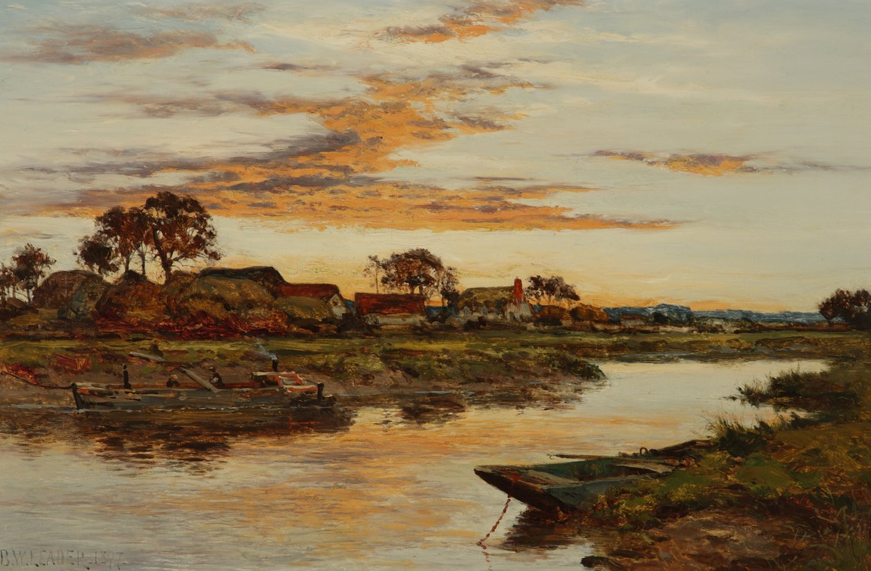 Evening on the Severn, 1897 by Benjamin Williams Leader