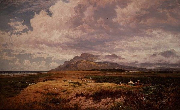 Near Harlech, North Wales by Benjamin Williams Leader