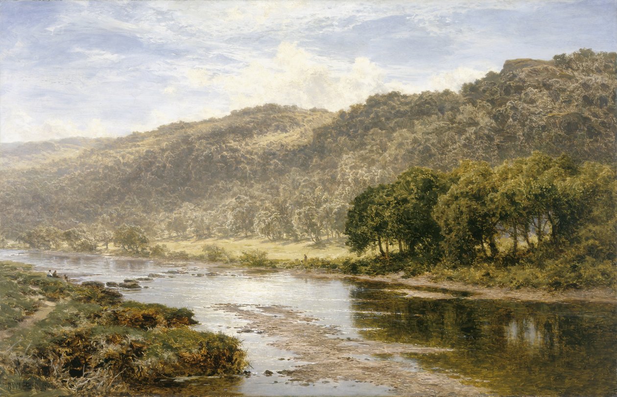 On the Llugwy below Capel Curig by Benjamin Williams Leader