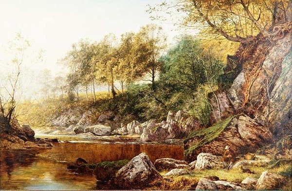 On the River Conway by Benjamin Williams Leader